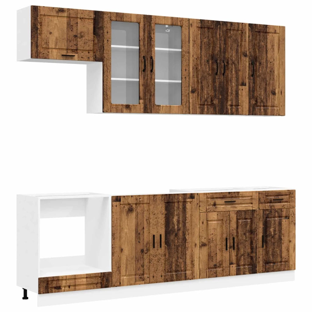 Unità Cucina PORTO 8 pcs Legno antico Legno ingegnerizzato 3438181