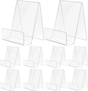 Standario per libri in acrilato trasparente 10 pezzi 105 x 9 x 75 cm standario per brochure sostegno per libri oggetti per hobby e foto