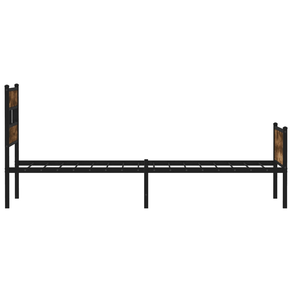 Giroletto senza Materasso Rovere Fumo 100x190 cm in Truciolato