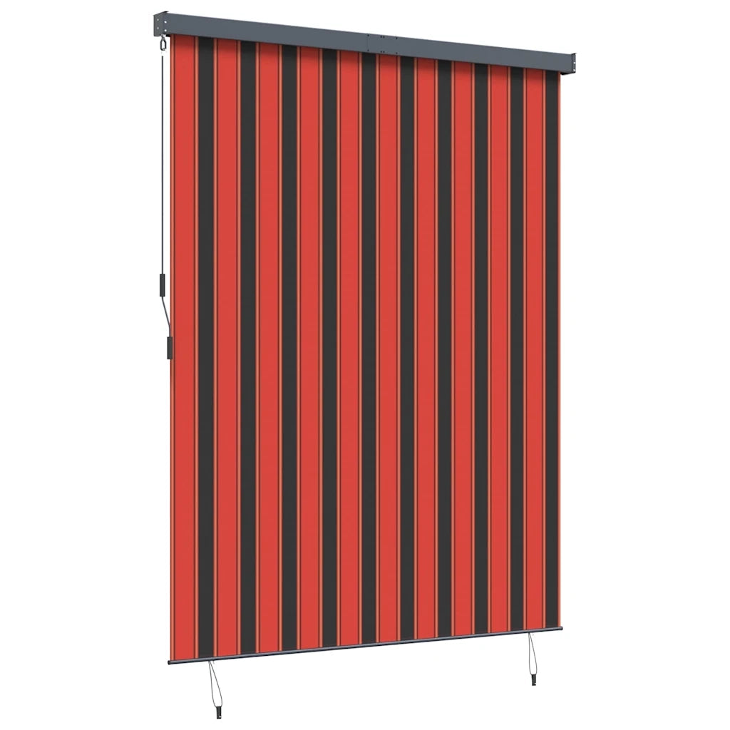 vidaXL Tenda a Rullo Esterna arancione e marrone 220 x 250 cm Tessuto