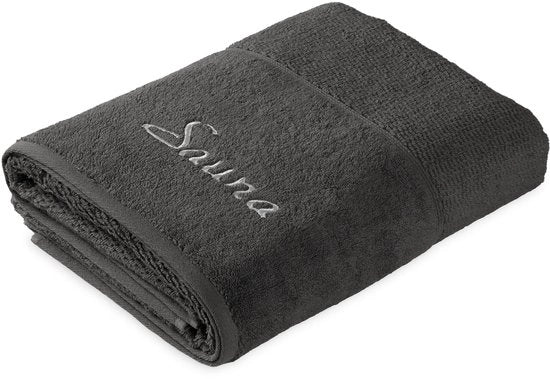 Asciugamano per sauna 100% cotone - 80x200 cm - Pluizioso - Rapidoassorbente - Sostenibile - Effetto massaggiante - Asciugamano per bagno