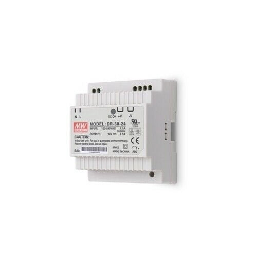 MODULO ALIMENTATORE DA BARRA DIN, 24 VDC, 30 W NICE DMLPS2430 AUTOMAZIONE NUOVO