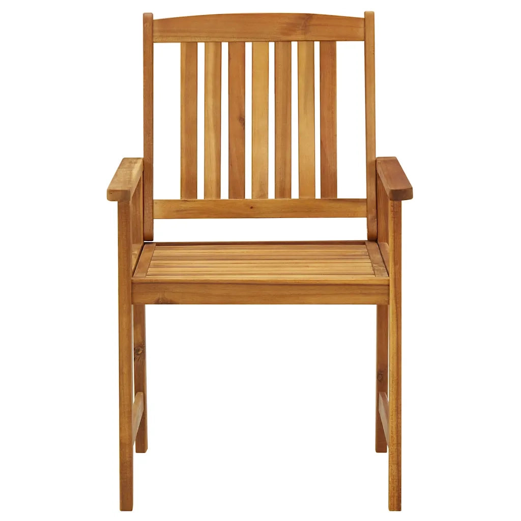 Sedie da Giardino con Cuscini 4 pz in Massello di Acacia cod mxl 22771