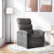 Divano Sedia-Poltrona Reclinabile in Tessuto Grigio Scuro 381698
