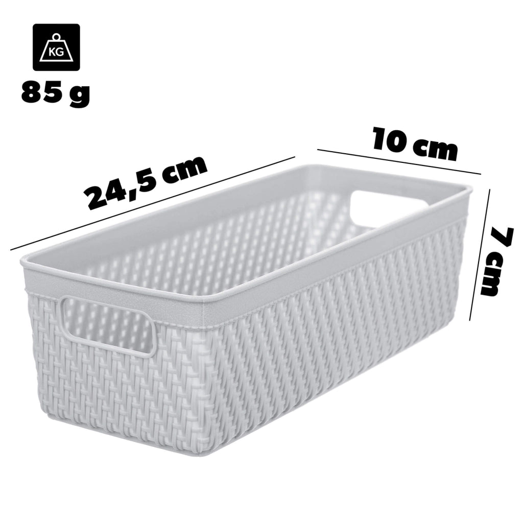Cestino organizer KADAX, contenitore universale per riporre oggetti, 10x24,5 cm