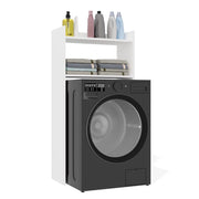 Mobile bagno NINA NP bianco per lavatrice scaffale colonna 2 ripiani per bagno