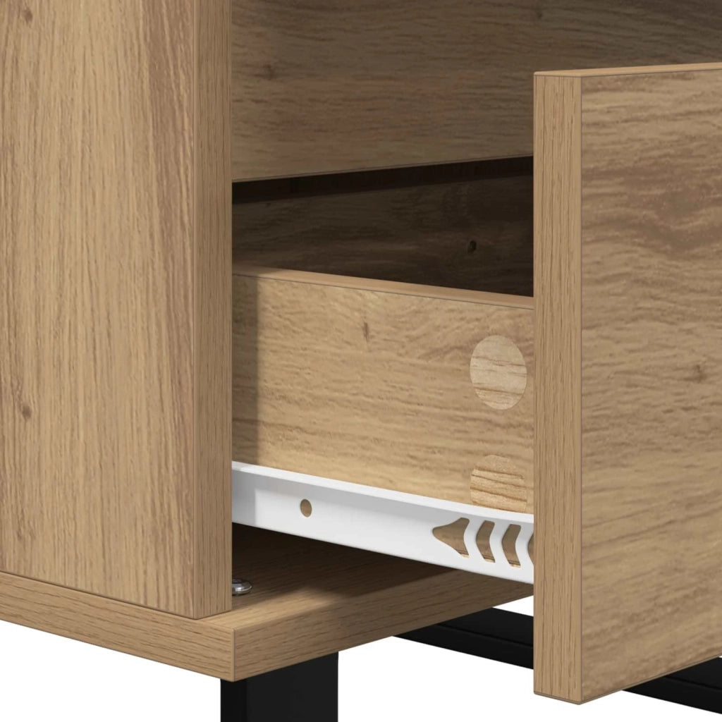 Credenza con cassetto rovere artigianale Legno multistrato 881715