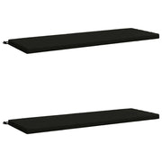 Cuscini per Panchina a 2 Pezzi SOEST 2 pz 100% Poliestere Nero 949443