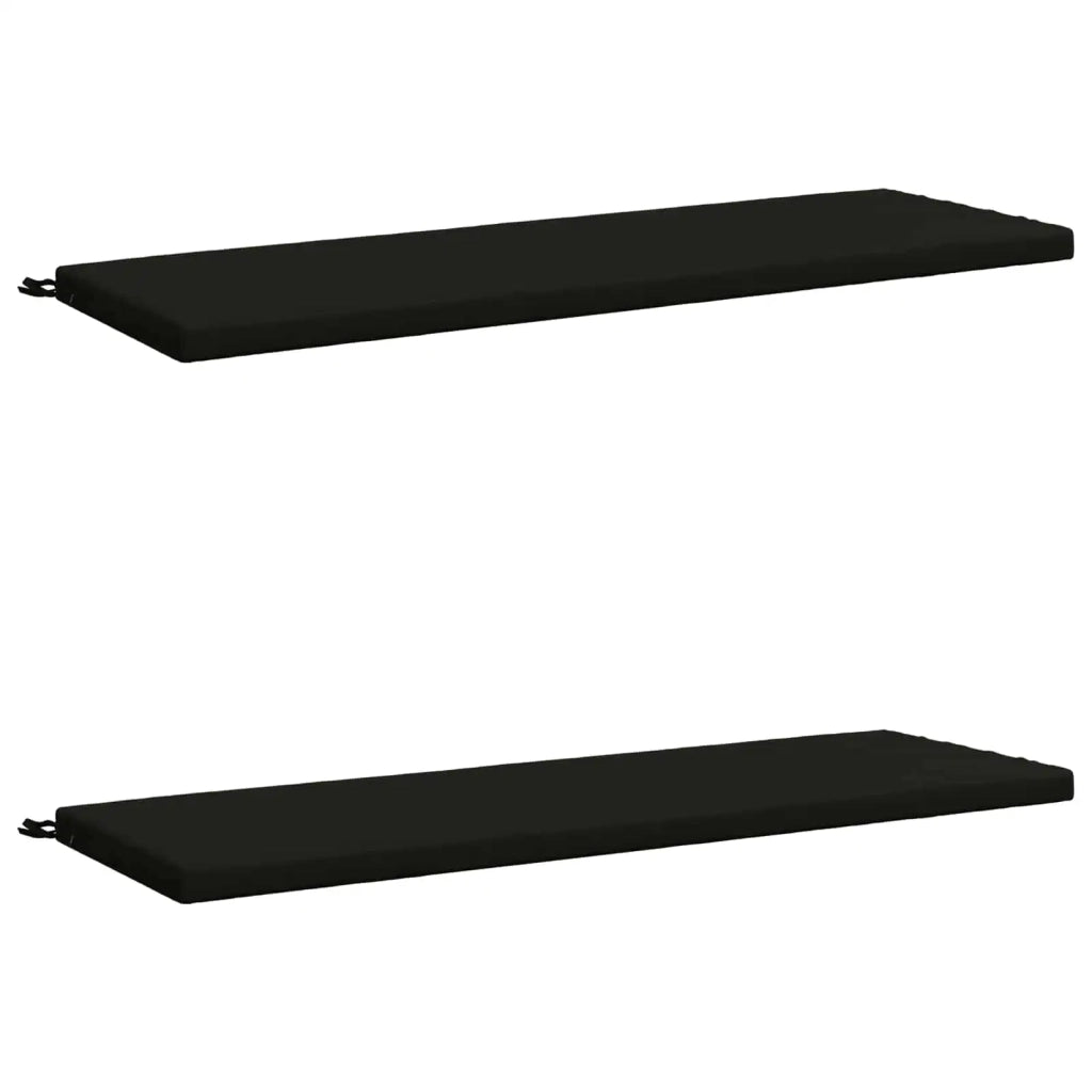 Cuscini per Panchina a 2 Pezzi SOEST 2 pz 100% Poliestere Nero 949443