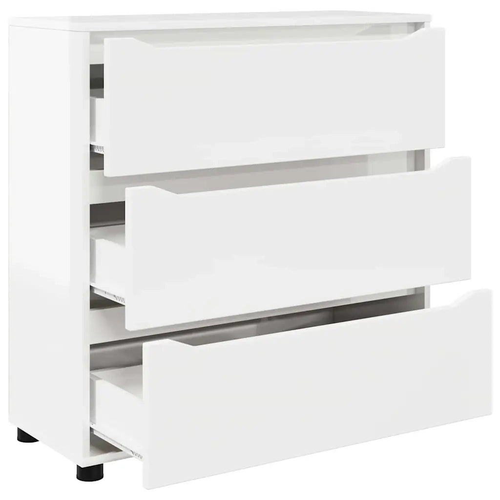 Armadio Bianco Lucido 80 x 31 x 81 cm Legno multistrato 888851