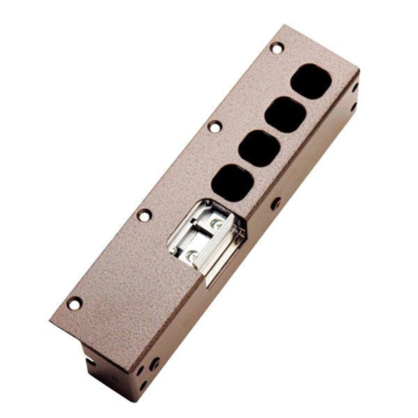 Mottura 94080 Incontro Elettrico Contropiastra Bassa DX 12V Acciaio Verniciato Antiripetitore Fermo a Giorno colore Marrone