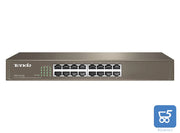 SWITCH DI RETE 10/100MBPS 16 PORTE RACK TENDA TEF1016D GRIGIO
