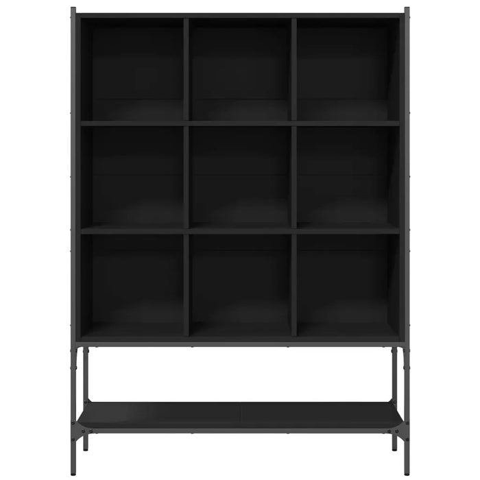 Libreria Nera 102x30x141,5 cm in Legno Multistrato 3214329