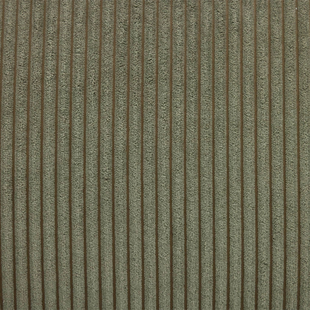 Poltrona vintage in velluto a coste con struttura cromata, verde kaki