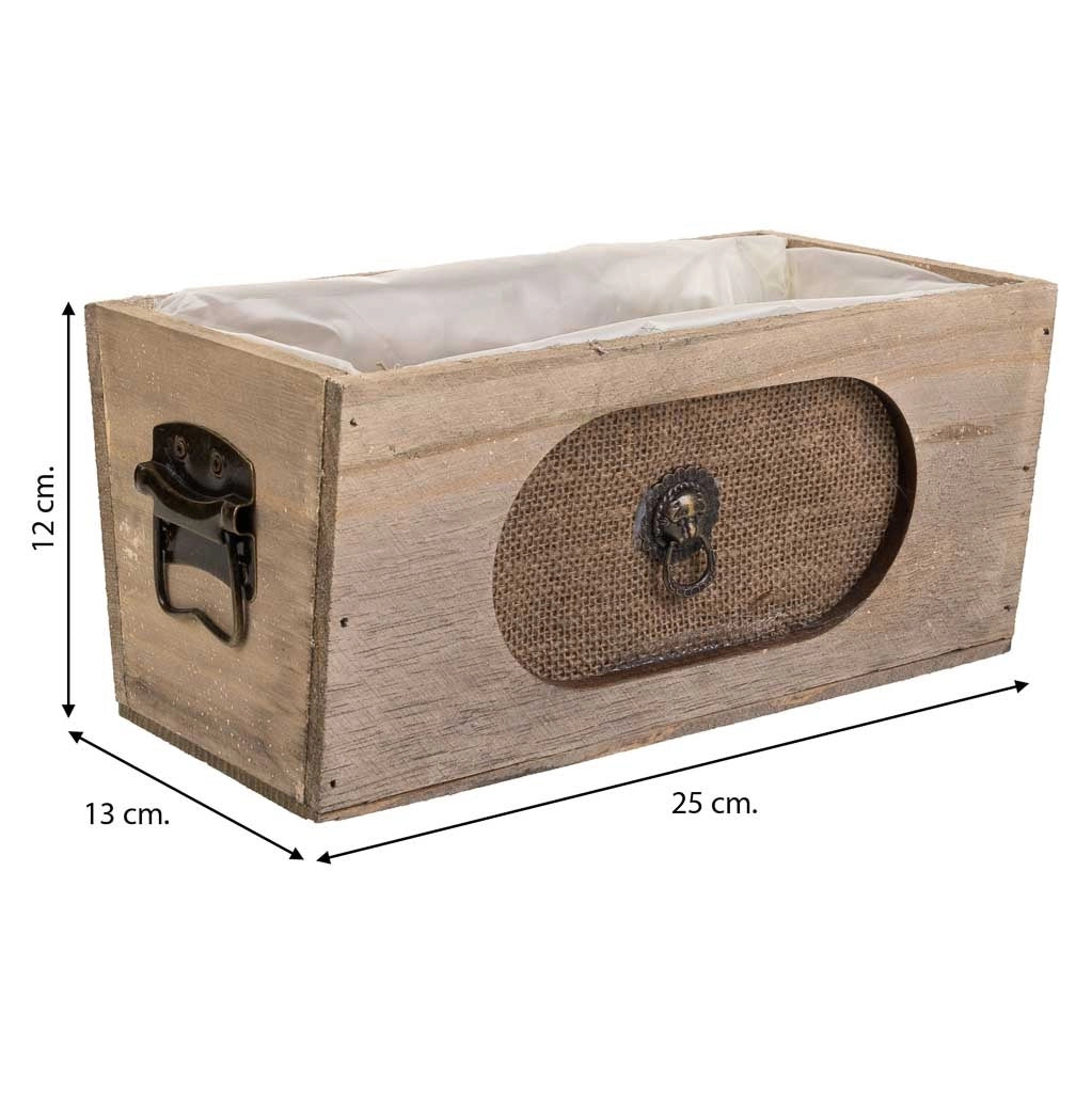 Cassetto in legno marrone 25x13x12h