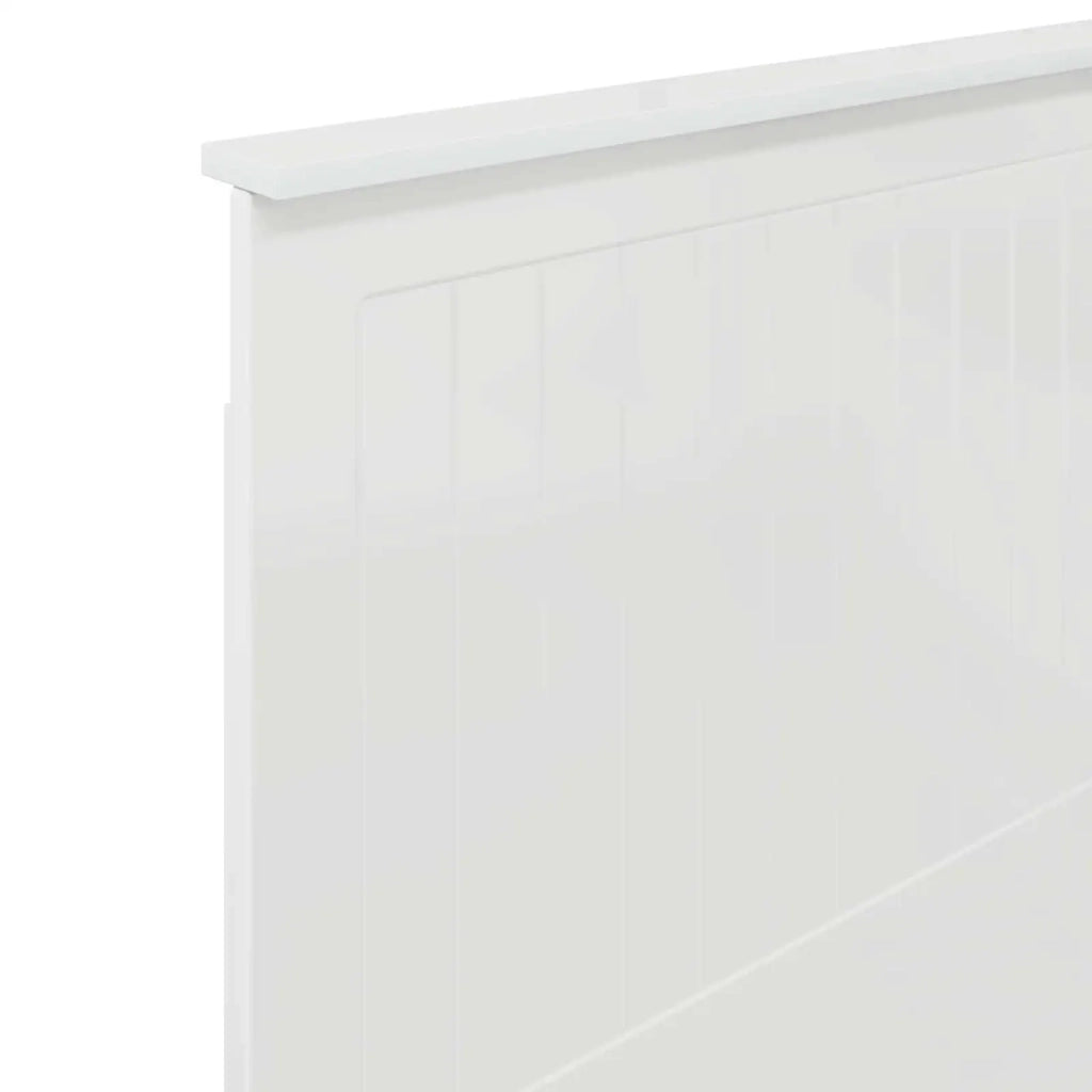Testiera | Testata con Testiera | Testata Bianco Lucido 75 cm Legno multistrato