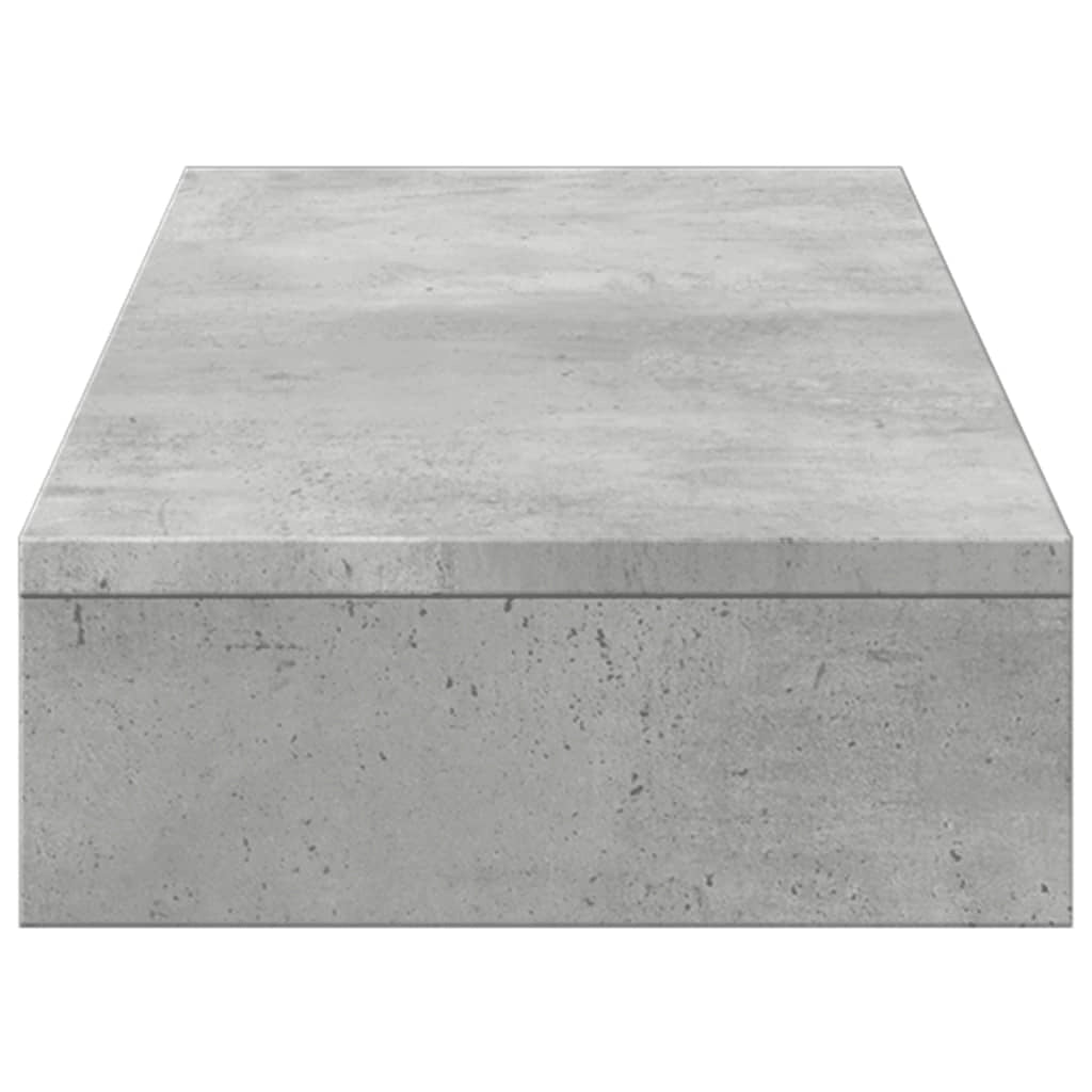 Supporto per monitor mobile da scrivania 100 x 27 x 10 cm legno ingegnerizzato grigio 02_0044834