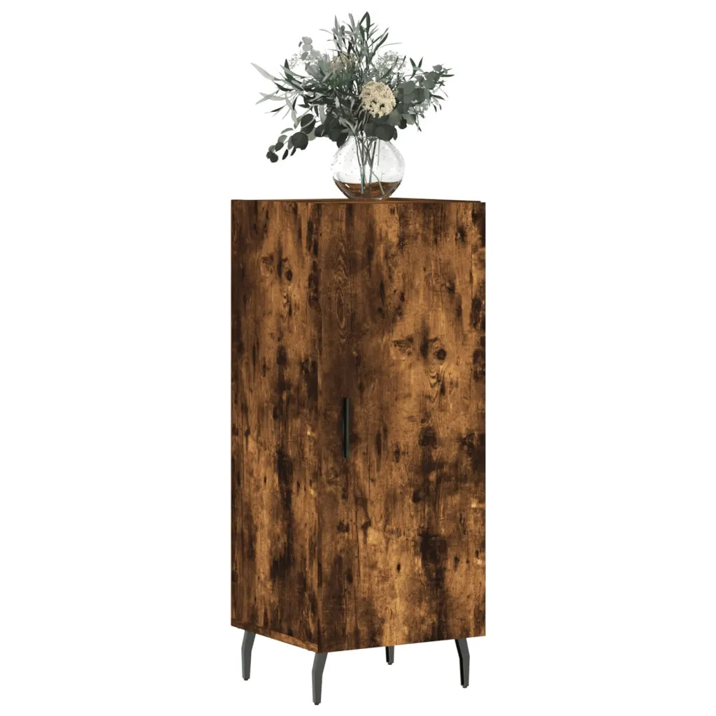 Credenza | Madia | Buffet da pranzo | Armadio da pranzo Rovere Fumo 34,5x34x90 cm in Legno Multistrato