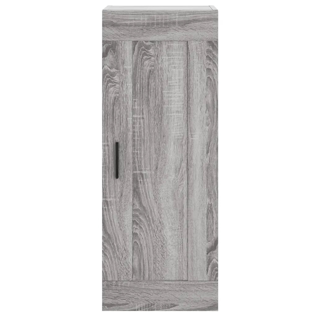 vidaXL Credenza Grigio Sonoma 34,5x34x180 cm in Legno Multistrato