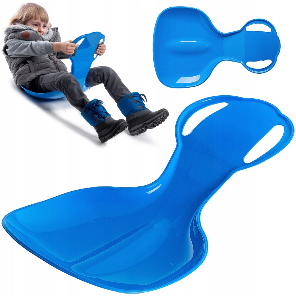 Slittino per bambini KADAX, scivolo da discesa, mela, plastica, mela, resistente alla neve