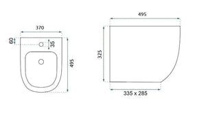 Bidet Sospeso Rea Carlo Mini