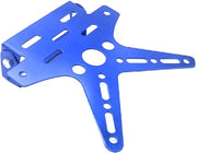 Supporto di targa regolabile - Supporto targa universale per motocicletta - Materiale di alta qualità - Peso leggero 100 g - Dimensioni 18 x 16 x 2 cm