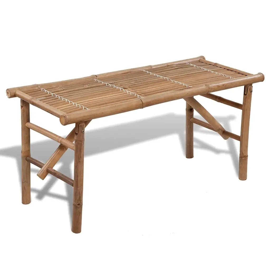 Panchina da Giardino Pieghevole 118 cm in BambÃ¹ cod mxl 63547
