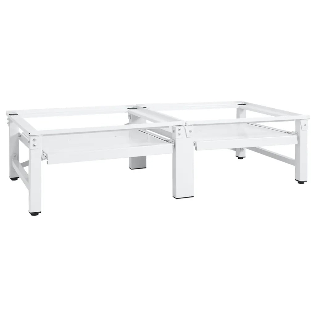 Supporto Lavatrice e Asciugatrice con Mensola Estraibile Bianco CFW5501753