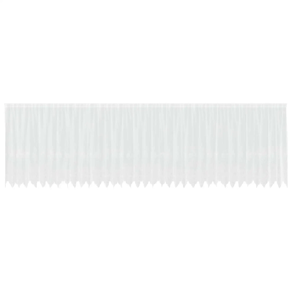 Tenda in Pizzo con tende Floreale Bianco 140x900cm Poliestere 4107842