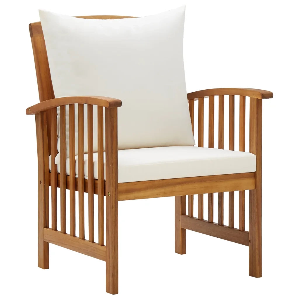 Set Divani da Giardino 5 pz con Cuscini in Massello di Acacia 3057977