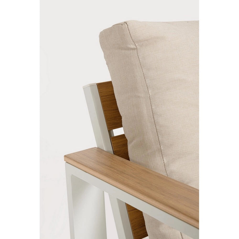 Set da 4 Salotto da Giardino in Alluminio con Cuscini e Tavolino - TALVION