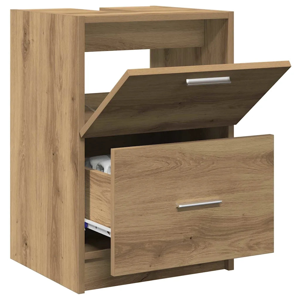 Mobile da Bagno con cassetto Rovere artigianale 40 x 37 x 59 cm 868813