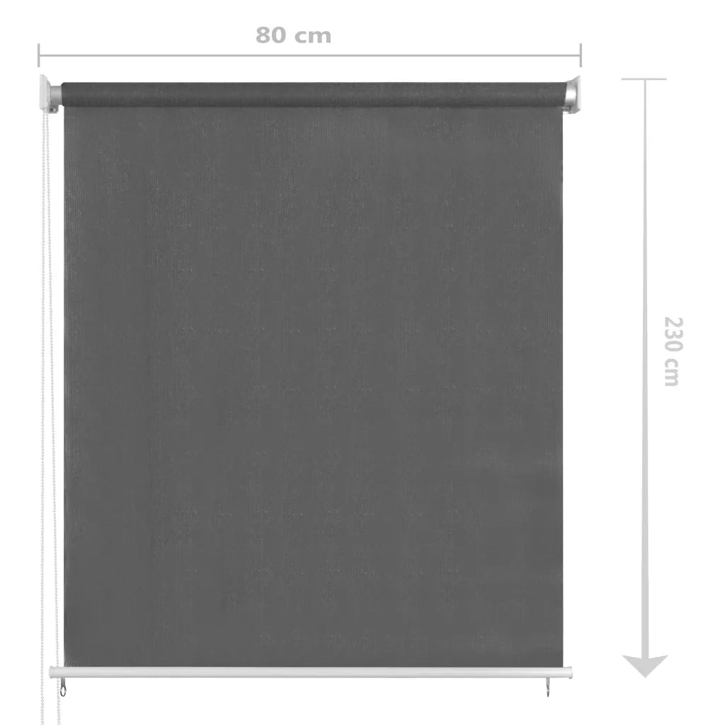 Tenda a rullo | Tenda avvolgibile per Esterni 80x230 cm Antracite