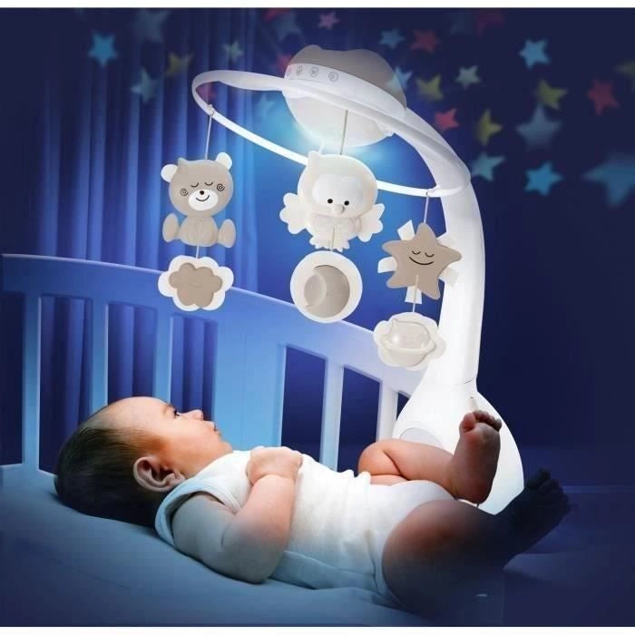 Giostrina musicale e proiettore - INFANTINO - Sweet Night 3 in 1 - Grigio