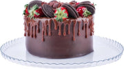 Piattaforma di torta con sostegno - Stand per torte extra grandi - Piattaforma vetrata multifunzionale - Vetro trasparente - Credenza per aperitivi - Piattaforma di torta con sostegno 

Dimensioni: diametro 32 cm