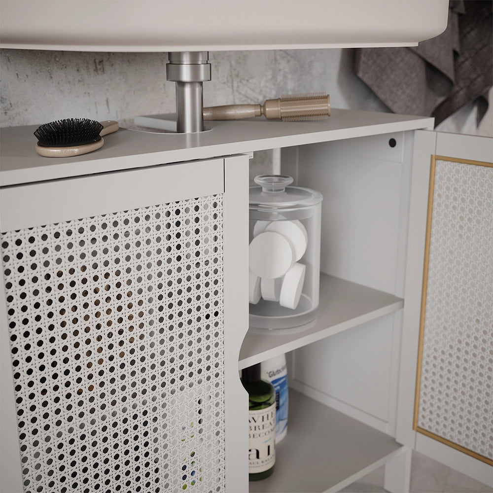 Vicco Set di mobili da bagno Bianco 4 parti