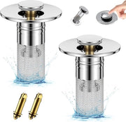 Set di 2 spigotoni per scarico da 34-40 mm, spigotone per scarico con setola, setola di scarico universale per doccia veloce scarico, spigotone di intercettazione per scarico da cucina