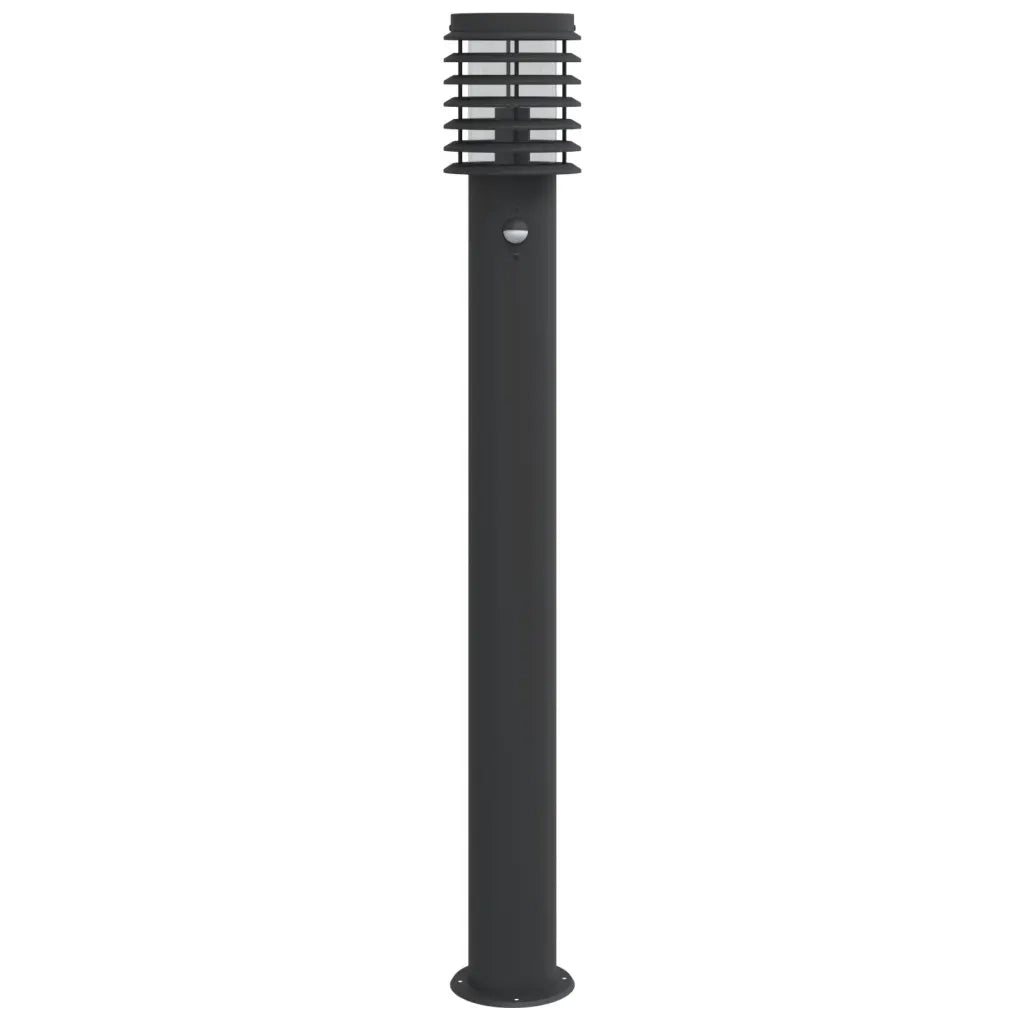 Lampade da Terra per Esterni Sensore Nere 3 pz 110 cm Acciaio 4006372