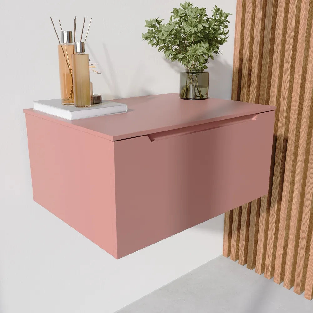 Cassettone scorrevole 70cm terracotta opaco chiusura soft-close | Bako