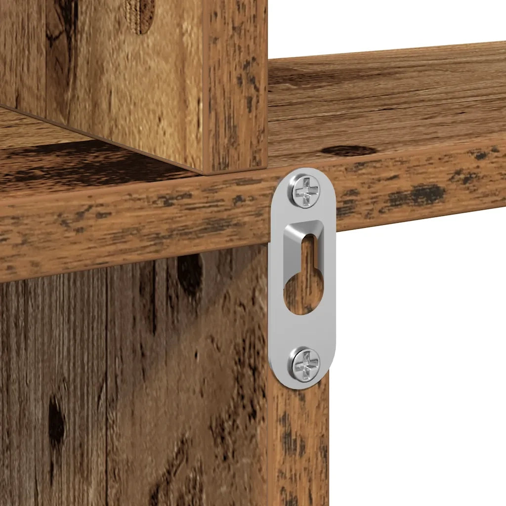 Mensola da Parete Legno Vecchio 80x15x78,5 cm Legno Multistrato