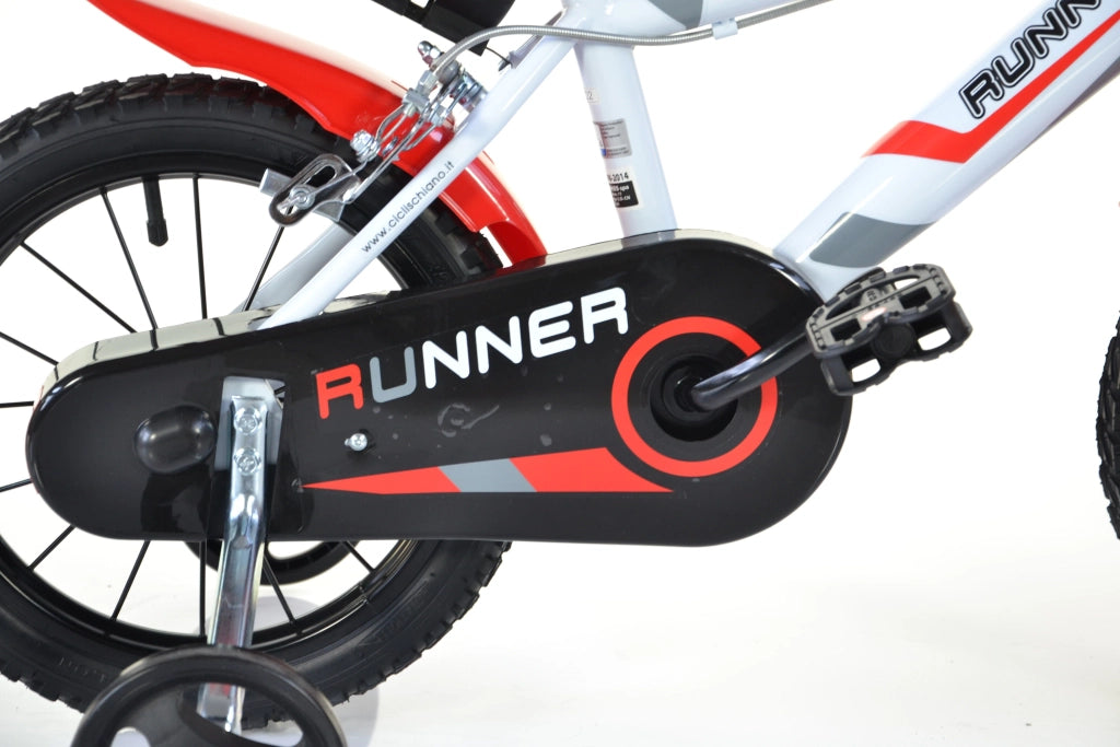 SCH RUNNER 14", bicicletta per bambini, adatta a bambini tra i 4 e i 6 anni, per altezza tra 100 e 120 cm, con campanell