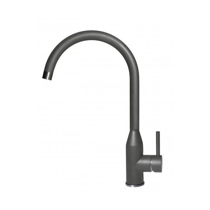 Elleci MKKADI99 Adige - Miscelatore da cucina Mono Splitcomando, da incasso, Keratek Plus, canna girevole, 40 cm, Grigio Scuro