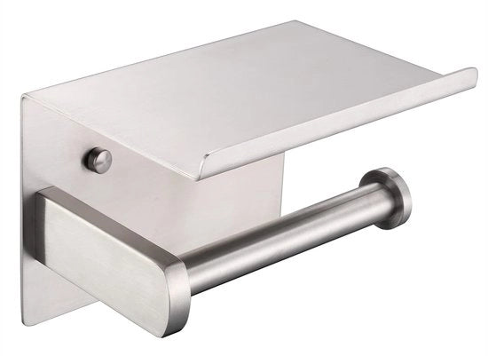 Supporto per carta igienica in acciaio inossidabile SUS 304, moderno supporto per carta igienica con piatto per telefono, accessori da bagno F928-03D