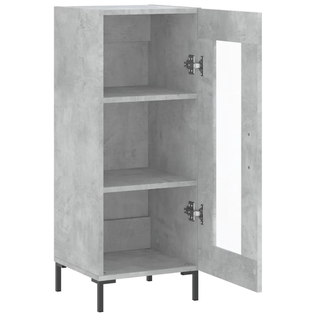 Buffet credenza cassettiera mobiletto mobile contenitore organizer per cucina soggiorno salotto 34,5 x 34 x 90 cm legno ingegnerizzato grigio 02_0031905