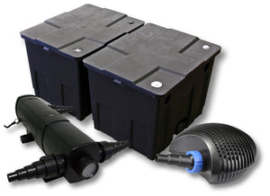 Set Filtro per laghetto da 60.000 l Chiarificatore 18W Pompa ECO 40W