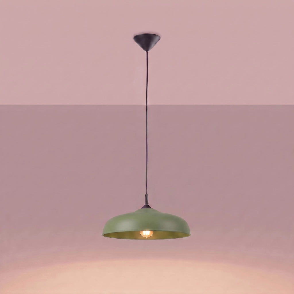 Lampada a sospensione GINA verde oliva