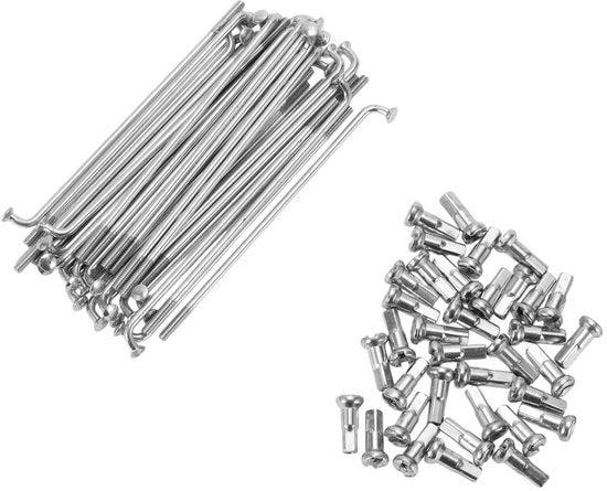 Flesselli in Carbon-Staal per Bicicletta - 36 Stuks - 80MM - Schokbestendig - Upgrade per Migliorare la Durata e la Prestazione
