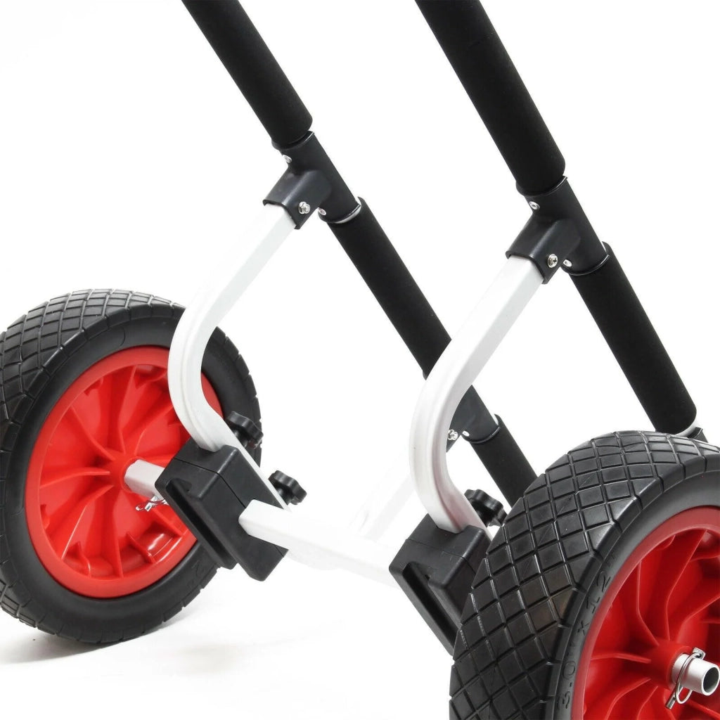 Carrello in alluminio 90 kg ruota pu grande diametro 31 cm larghezza regolabile 16_0002566