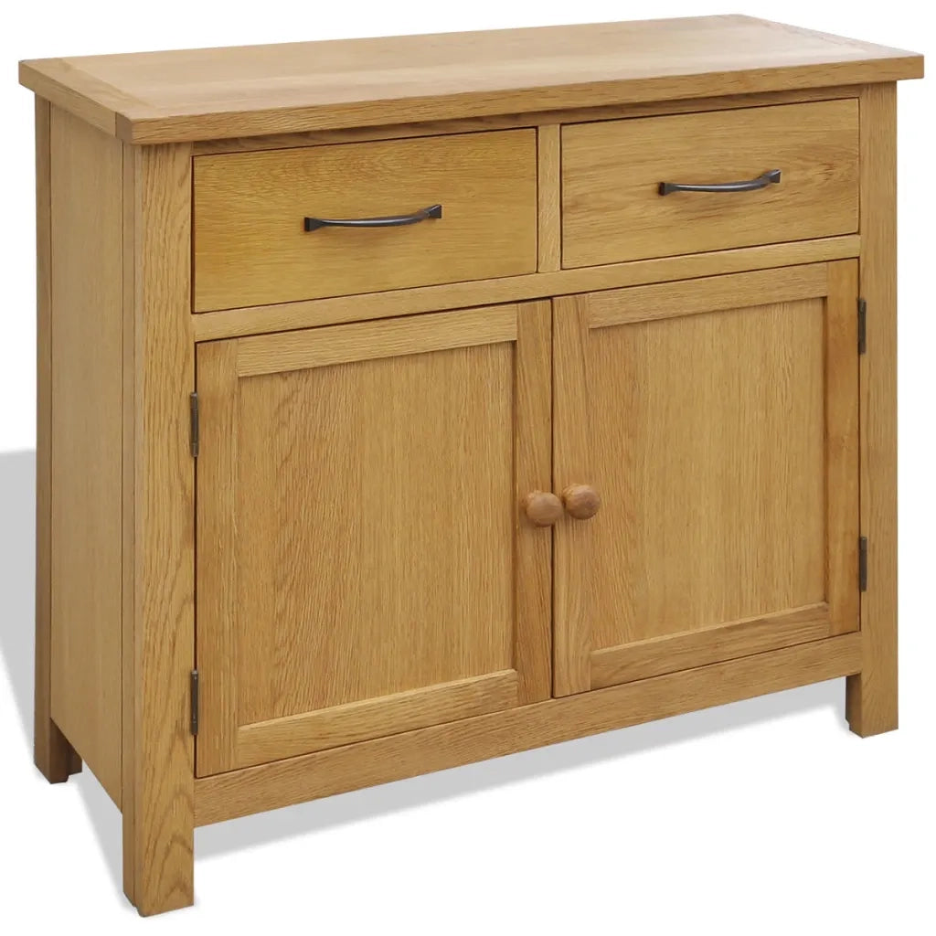 Credenza 90x33,5x83 cm in Legno Massello di Rovere cod mxl 69136