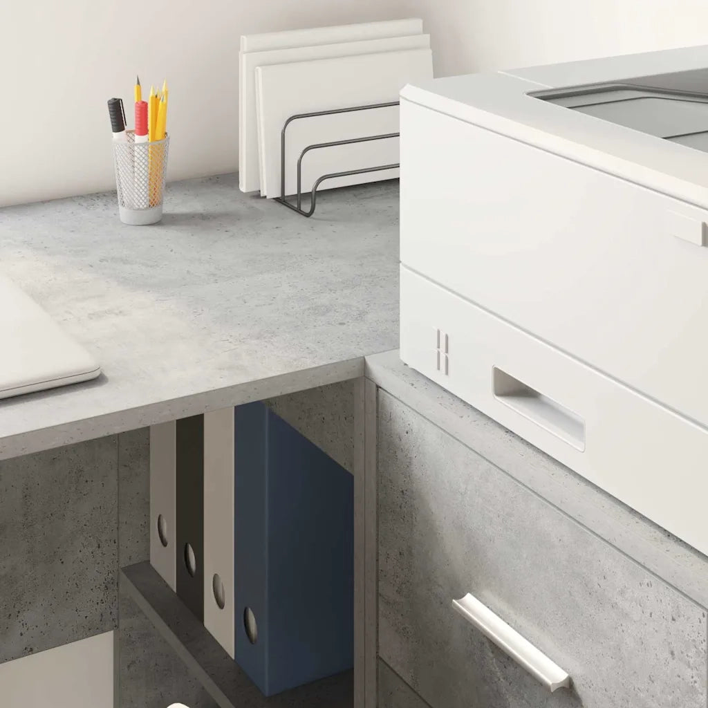 Scrivania Grigio cemento Legno ingegnerizzato 102 x 50 x 75 cm 869541